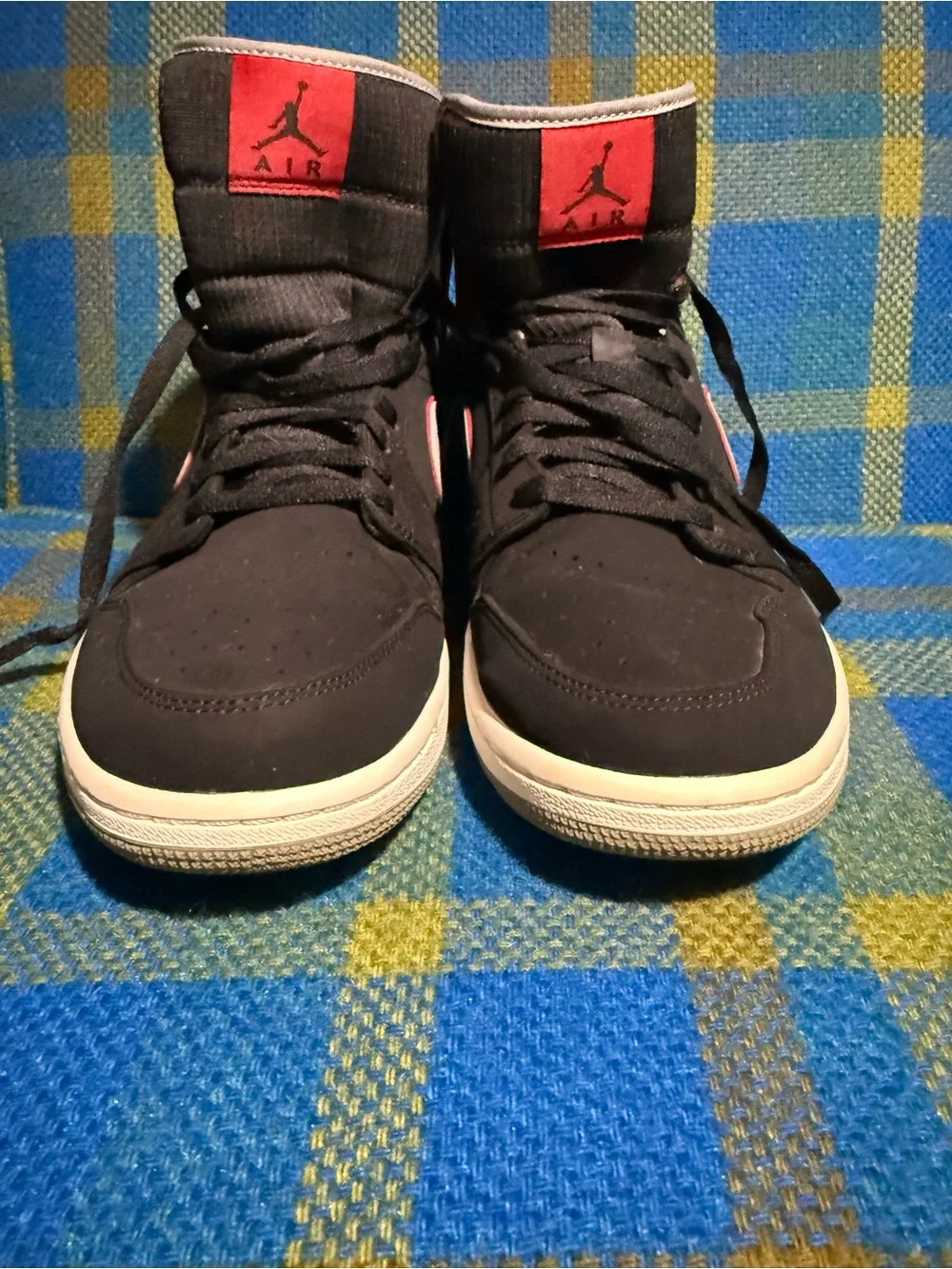 554724-060 Nike Air Jordan 1 Retro Mid OG Black And Gray Men’s Size 12